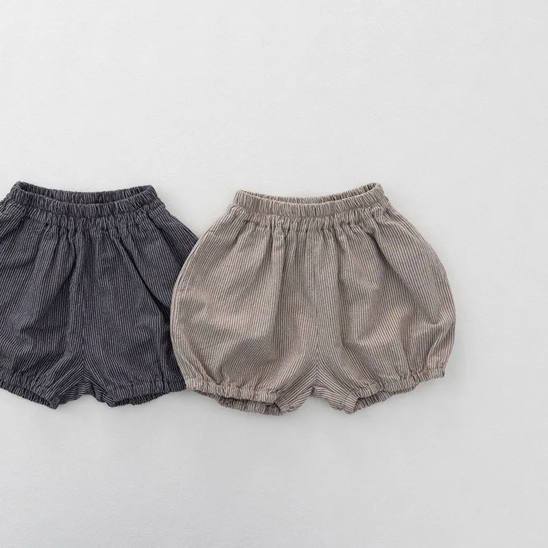 MILANCEL Sommer-Kindershorts 1-6T, lockere Kinder-Knickershorts, gestreifte Mädchen-Halbhosen, atmungsaktive Jungenhosen – Detail 6