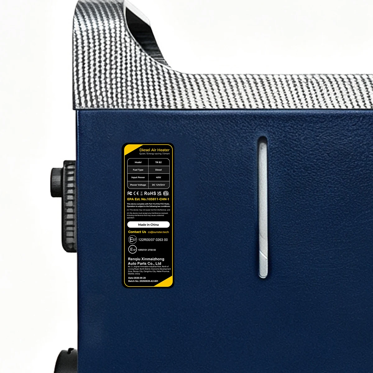 TR B2 8KW Diesel Air Heater 12V/24V 110-240V Dual Power Portable with Handle Fast Heat Silent Parking Heater APP for Camping RV