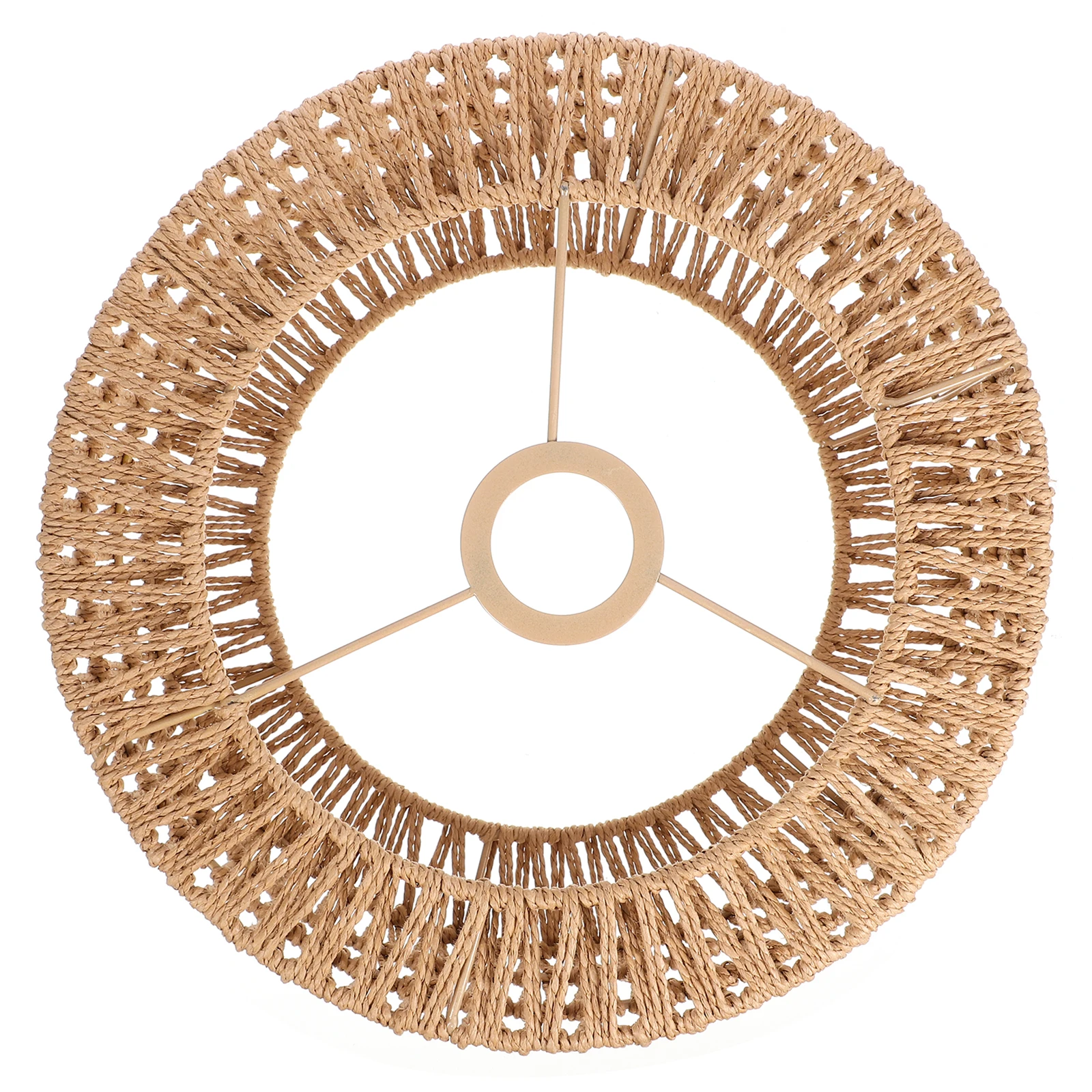 

Straw Rope Lampshade Woven Rustic Ceiling Lamp Cover Replacement Size L Pendant Lamp Shade Warm Lighting Supply