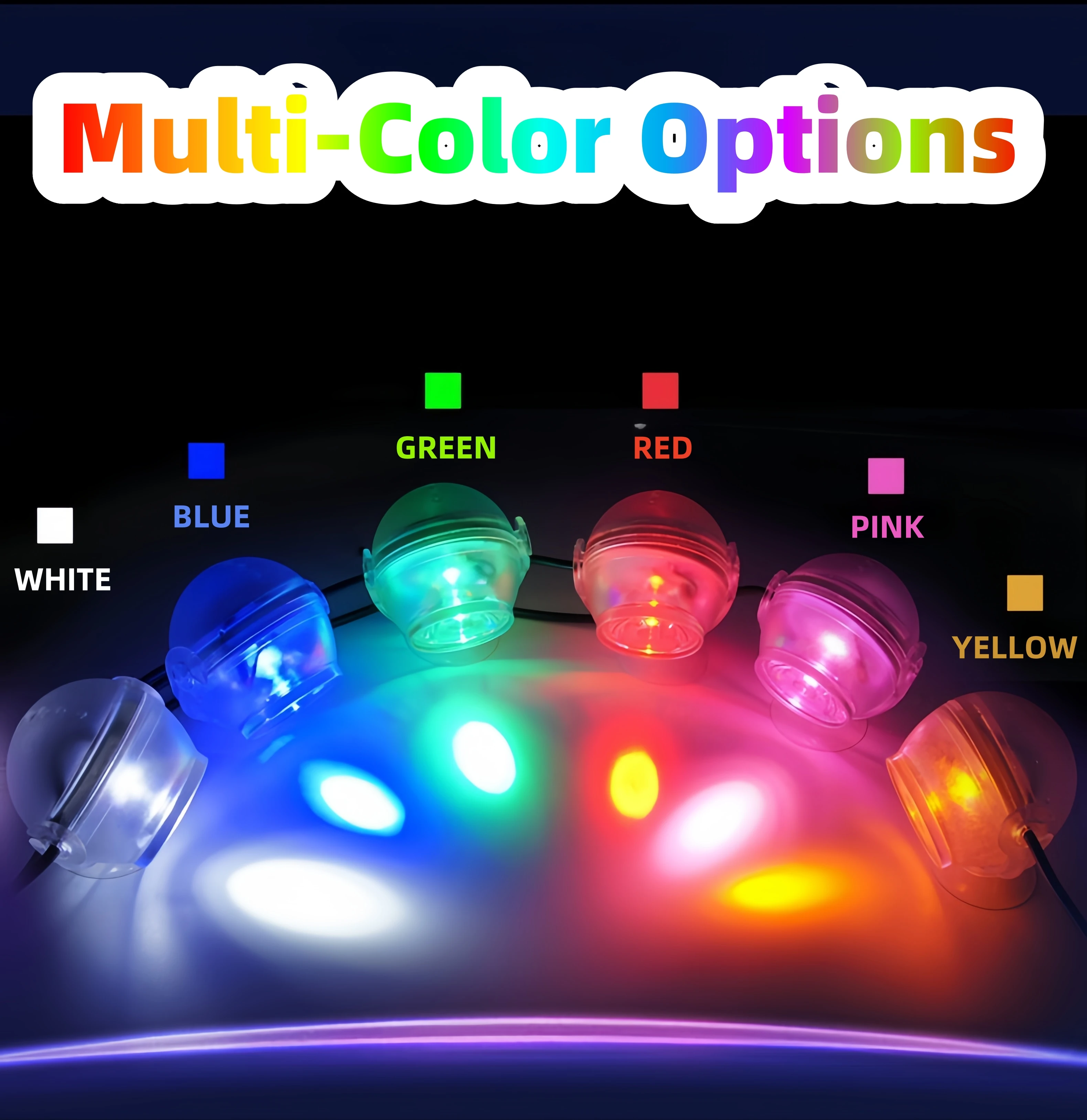 1W LED Color-Changing Aquarium Light - 360° Rotatable, Multi-Color Underwater Light for Fish Tanks & Ponds (USB Powered)