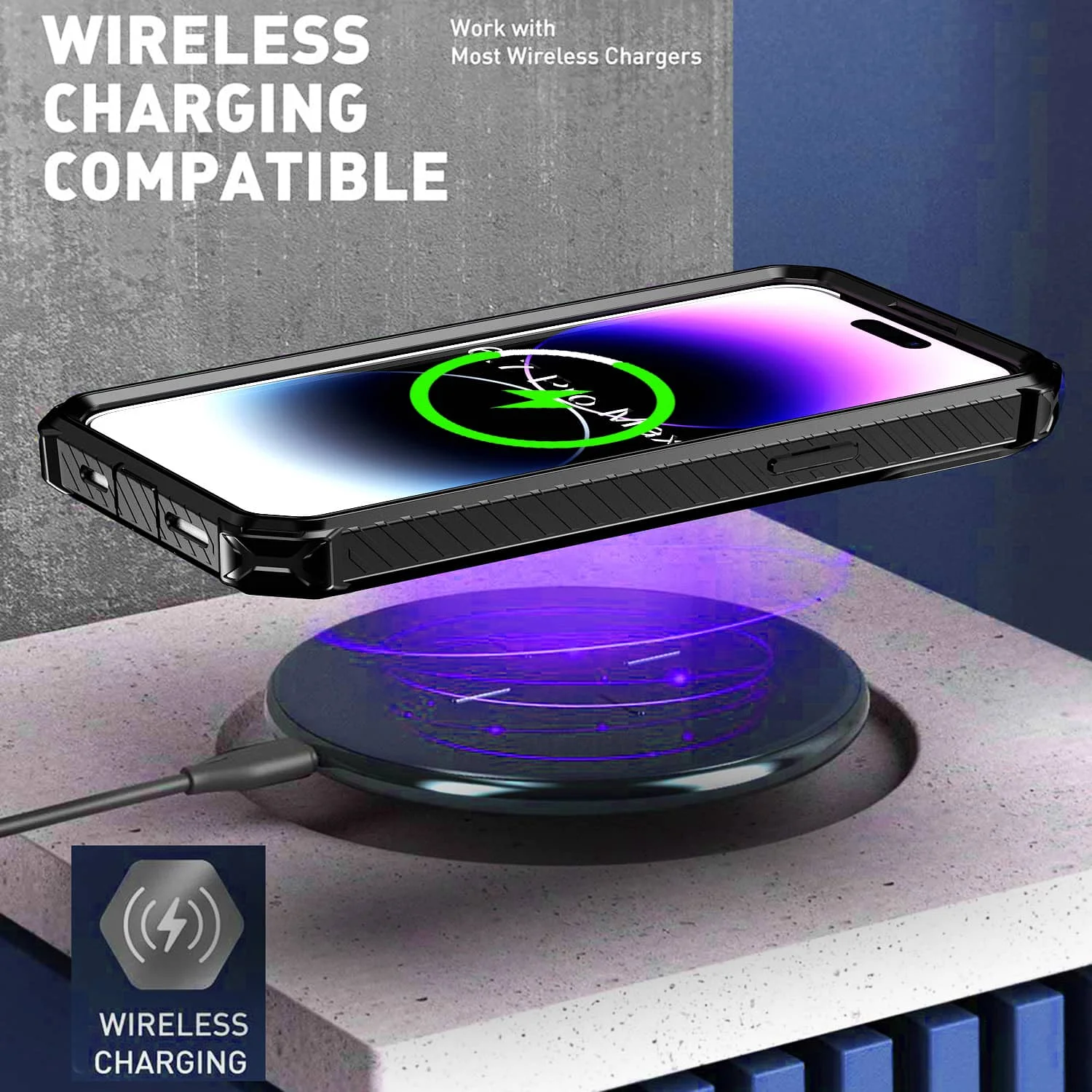 

Чехол-подставка для iPhone 16e/16/15/14/13/12/11 Pro Max XR SE 2022 7 8, чехол [совместим с магнитной][ невидимой магнитной подставкой]