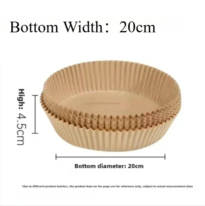 Kookpapier Luchtfriteuse Wegwerppapier Vierkant Rond Bakken Barbecue Plaat Antiaanbakmat Keuken Oven Olie-absorberend papiergereedschap