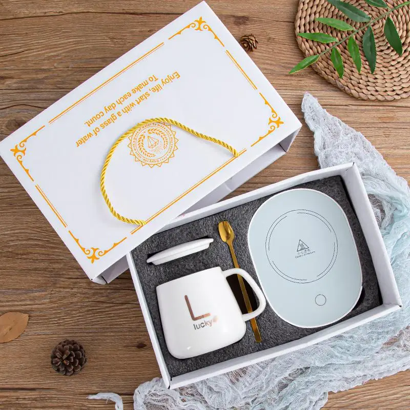 

Набор стеклянных кружек с подогревом и постоянной температурой, сувенирный подарочный набор, маленький, для взрослых, для напитков