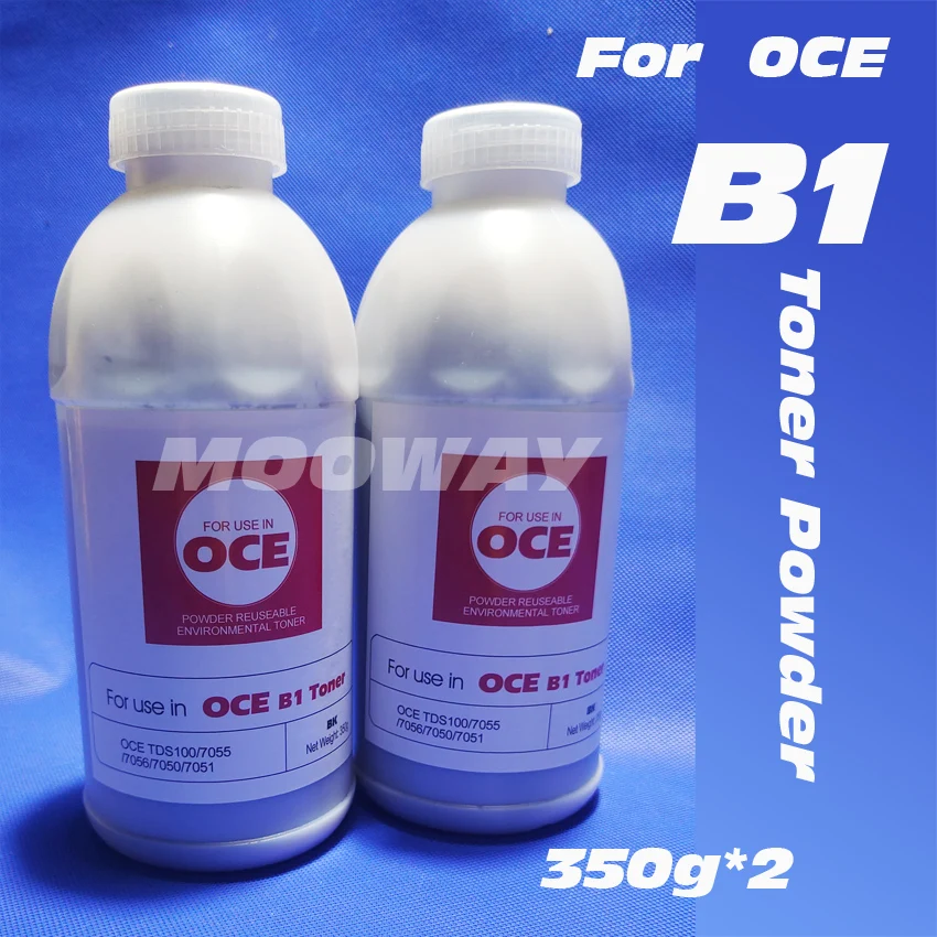 2 bottles Compatible toner powder for Oce B1 TDS100 7050 7051 7055 7056 Black toner powder