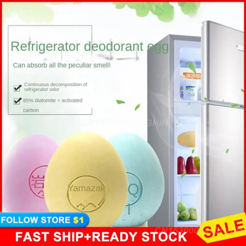 Refrigerator Deodorant Adsorb Peculiar Smell Deodorized Eggs Kitchen Tools Diatomite Deodorizer Porous Frosted Surface