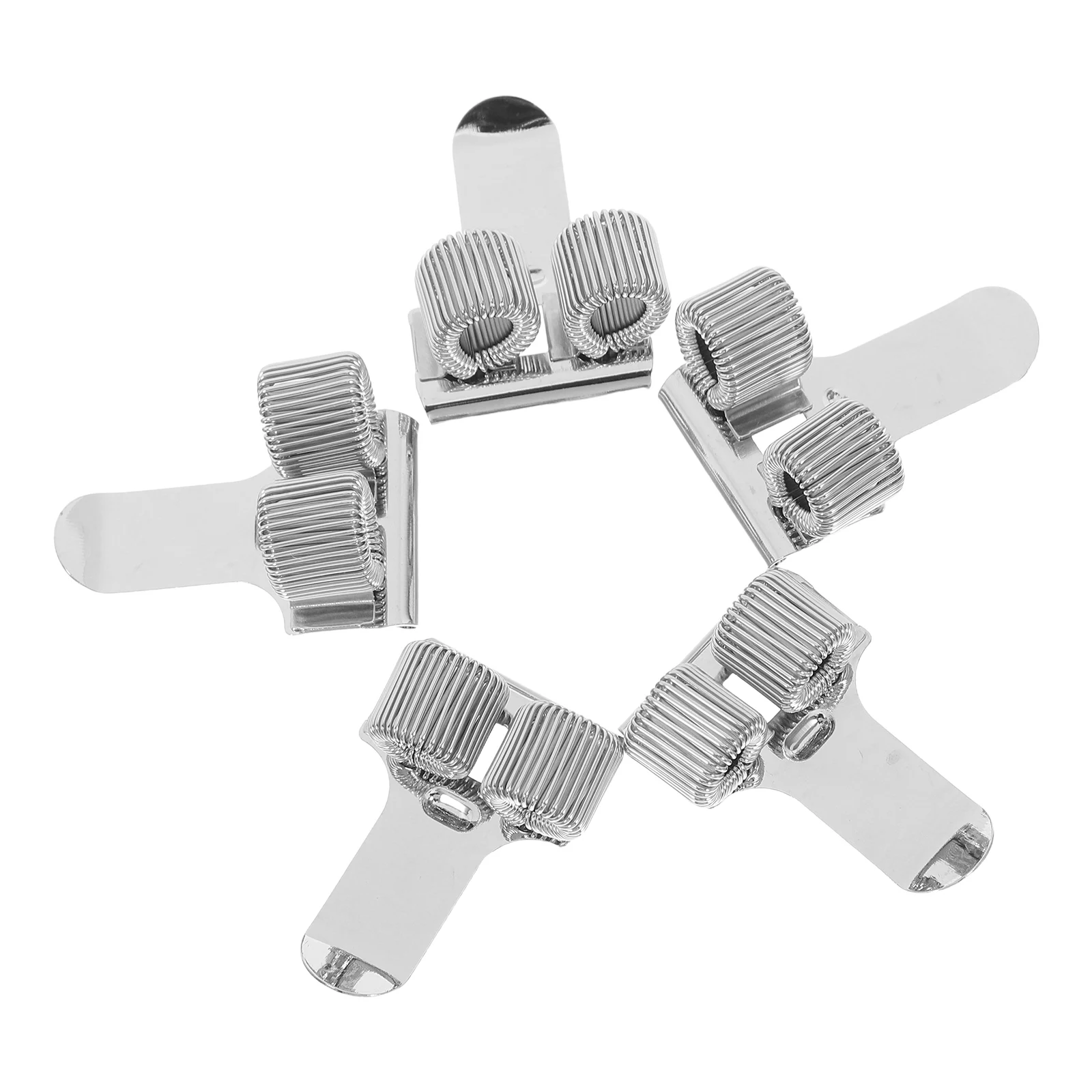

5 Pcs Portable Metal Clip Office Spring Carbon Steel Wire Desk Organizer Pen Holders