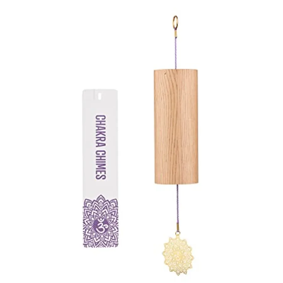 

Chakra Chimes Natural Bamboo Wind Chimes Meditation Chord Wind Bell for Home Decoration Zen Mindfulness Crown Chakra