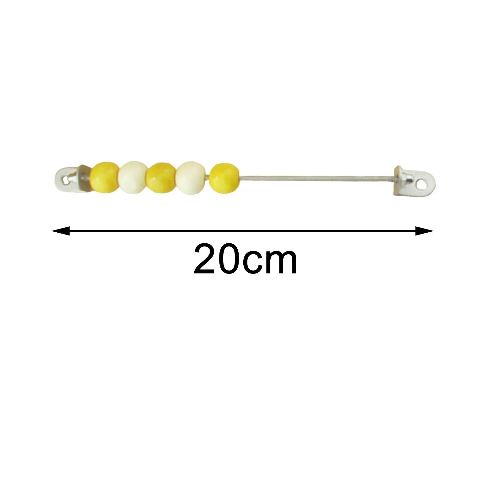 2x Busy Board DIY Aksesori Roda Putar Abacus Manik-manik Penghitung untuk Pendidikan, Kuning