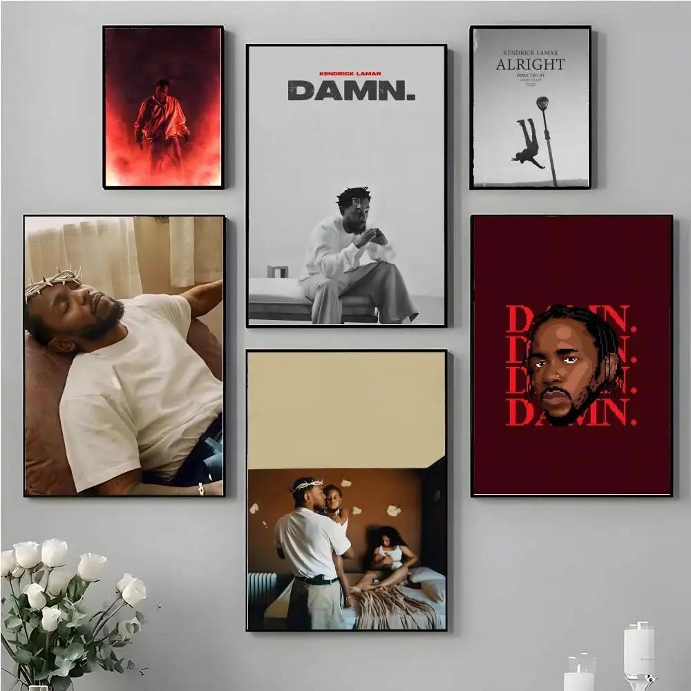 

Rapper Singer K-Kendrick LamarS Poster Wall Art Print Art Suitable For Living Room Bedroom Bar Parlor Home Decoration Gift