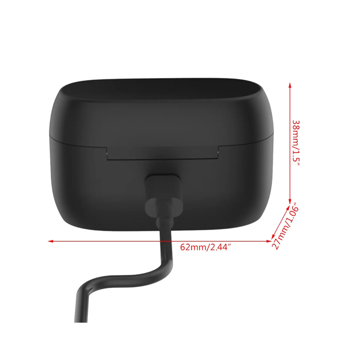 Kotak wadah pengisi daya untuk Jabra Elite 75T, wadah pengisian daya Earphone Bluetooth nirkabel 75T aktif untuk Jabra Elite