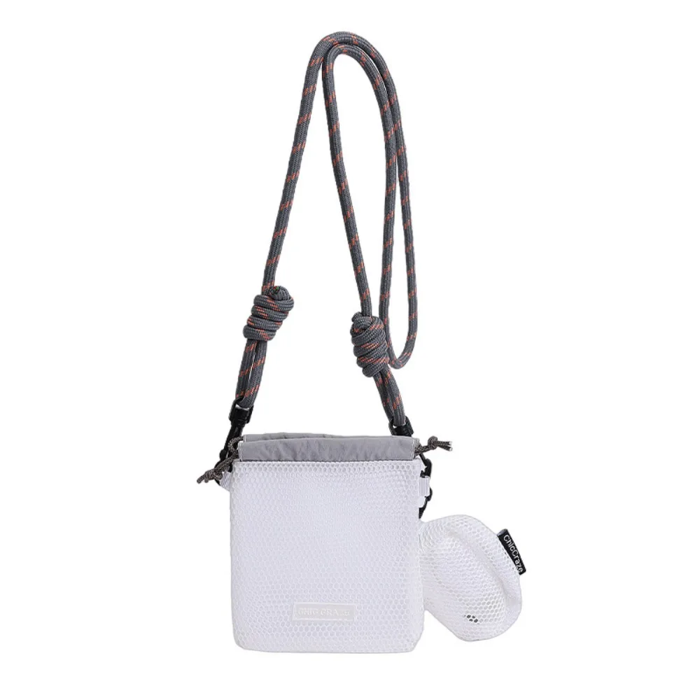 

Модная нейлоновая сетчатая сумка на шнурке, сумка через плечо, сетчатая сумка на плечо в корейском стиле с кошельком, косметичка, сумка для телефона, дорожная сумка