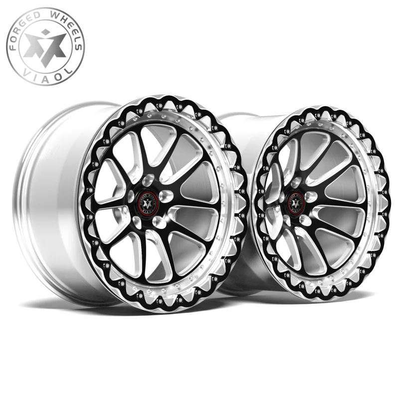 

Viaol Silver Bead Forged Aluminum Alloy Off-Road 5-Hole 18*10 SUV Pickup Wheels Brushed Finish Compatible F125 F150 GTR C7