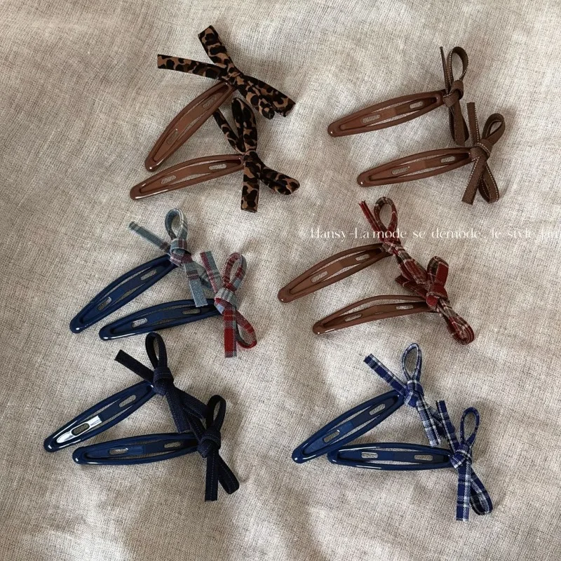 

New Sweet Bow Hair Clip for Women Korean Style Elegant Barrettes Non-slip Bang Clip Cute Girly BB Hairpins Simple Versatile