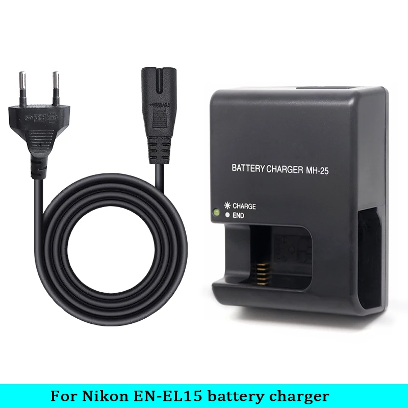 New MH-25 Battery Charger Camera for Nikon MH-25 MH 25 MH25a EN-EL15 EN EL15a ENEL15c V1 D600 D610 D7100 D810 D7000 D800