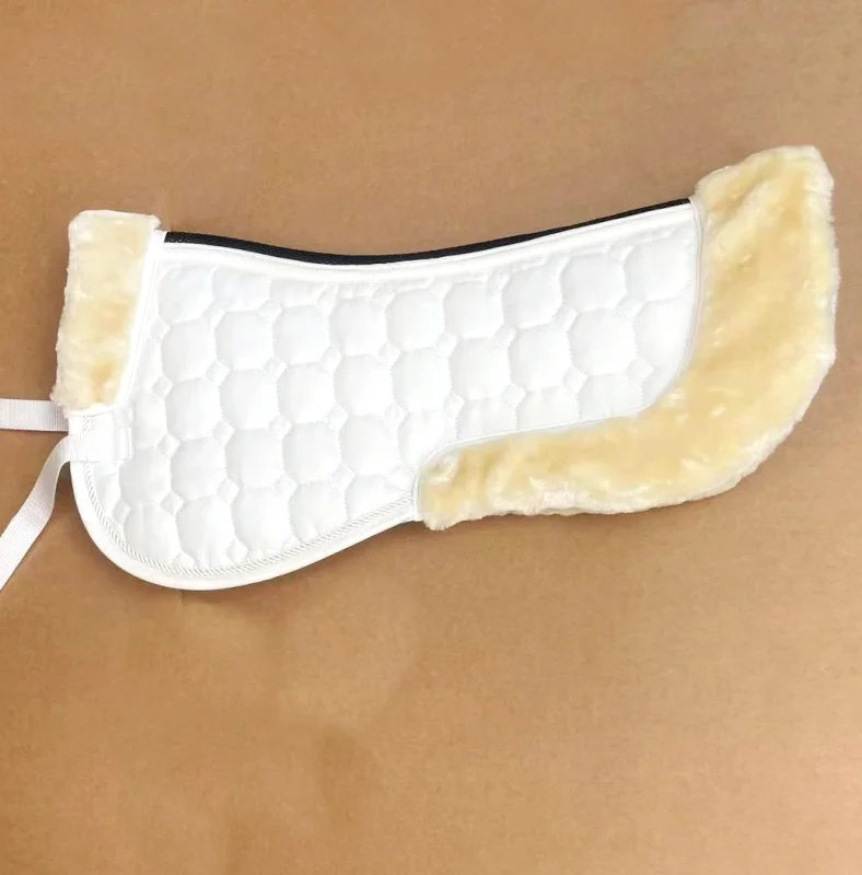 乗馬用バランスクッション-衝撃吸収-ブリティッシュサドルクッション-耐摩耗性-ウールのようなサドルクッション