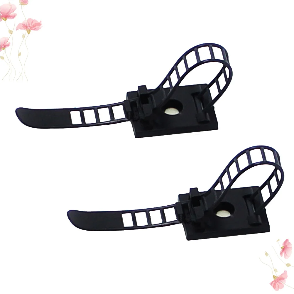 50Pcs Self Adhesive Cable Clips Adjustable Cord Organizers for Home Office Computer Network USB Wire Management Solution
