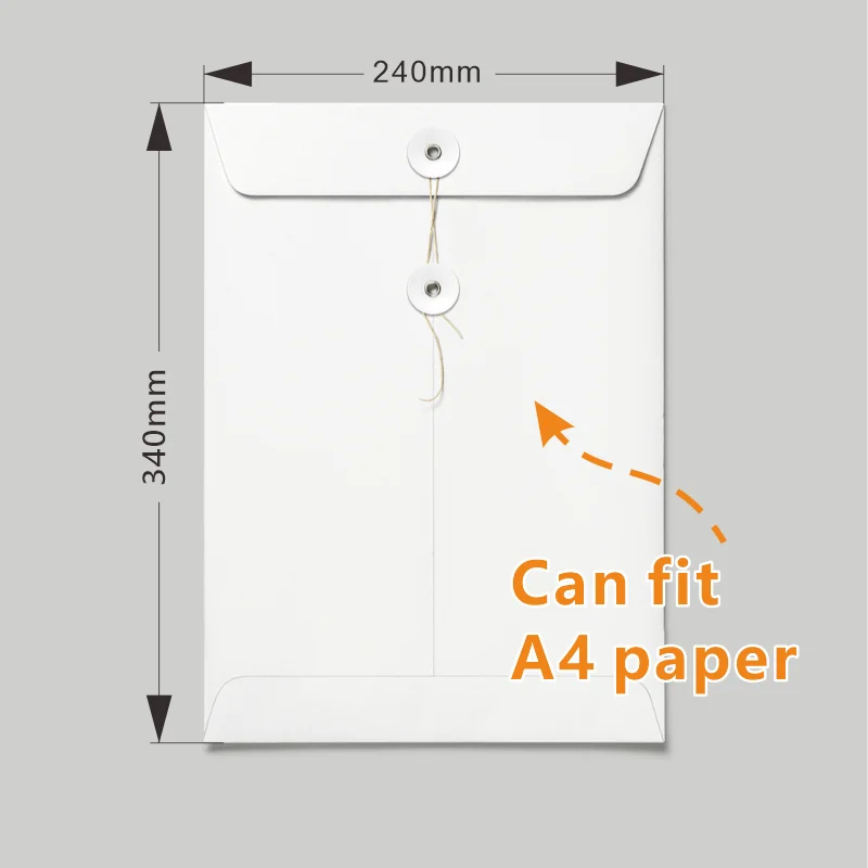 Small batch custom White Kraft Paper Bag with Silver Logo Custom Logo Print Courier Bags Clothing Packing Rigid Mailer Envelope