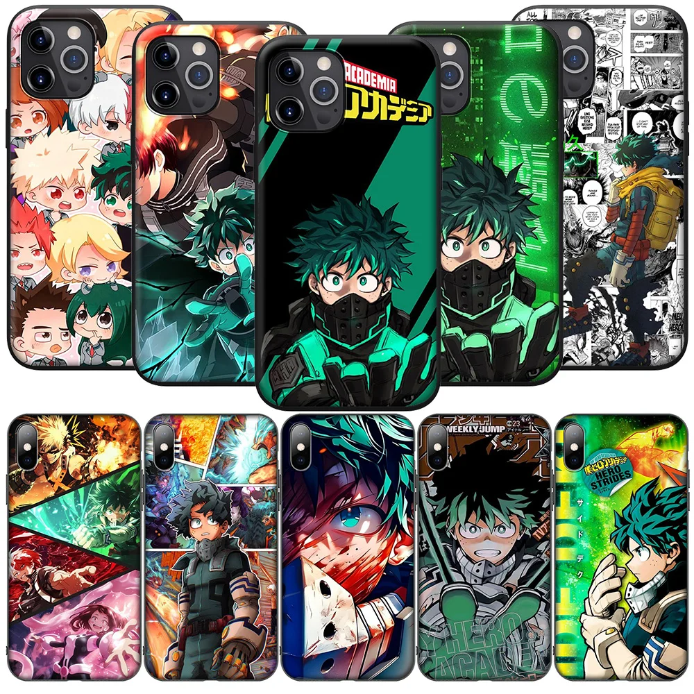 FL17 Anime My Hero Academia Deku  Case for Samsung Galaxy A01 A02 A03 A03S A10 A10S A20S A30 A30S A50 A50S A70 M02 M21 M31 M51