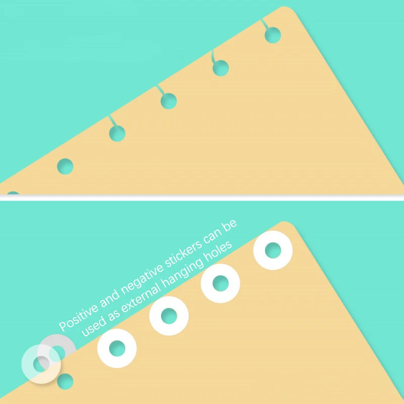 Hole Punch Protector Labels Loose Leaf Book Protection Hole Reinforcement Round Stickers Self Adhesive Binding Paper Sticker