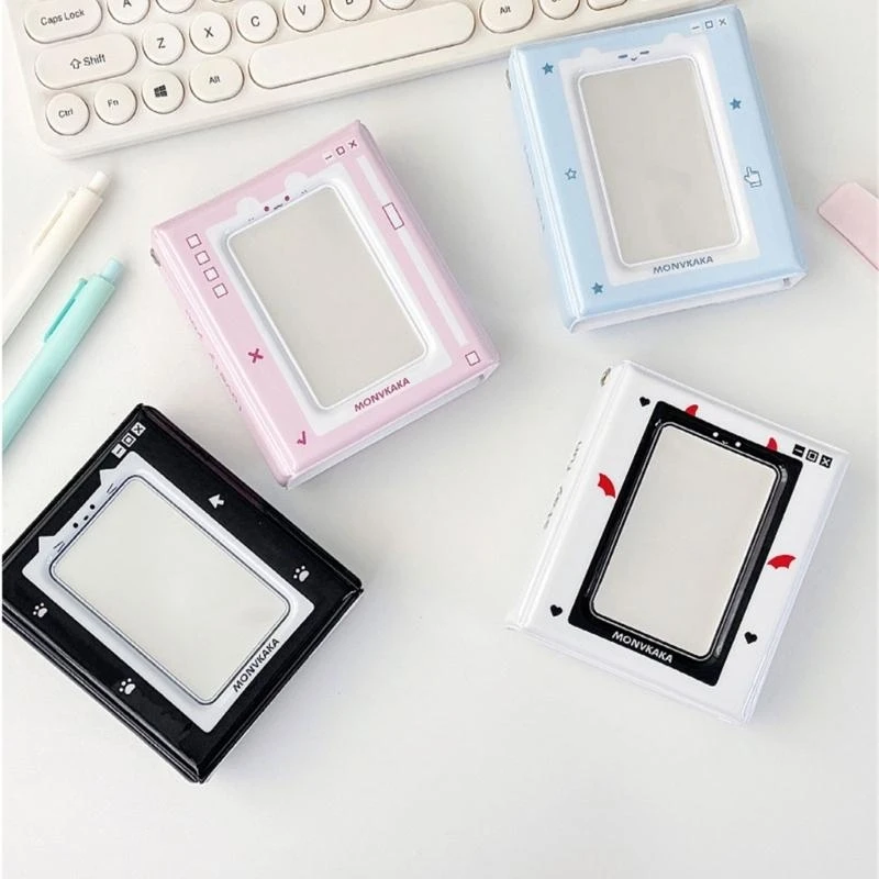 Album Photocard Lovely Color Theme Kitten Design per supporto da 3-3,5 pollici .y5ga