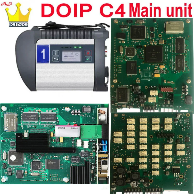 DOIP MB Star C4 Plus DOIP Support WiFi SD Connect OBDStar C4 Car Scanner OBD2 Multiplexer Star C4 for Ben W212 Diagnostic Tools