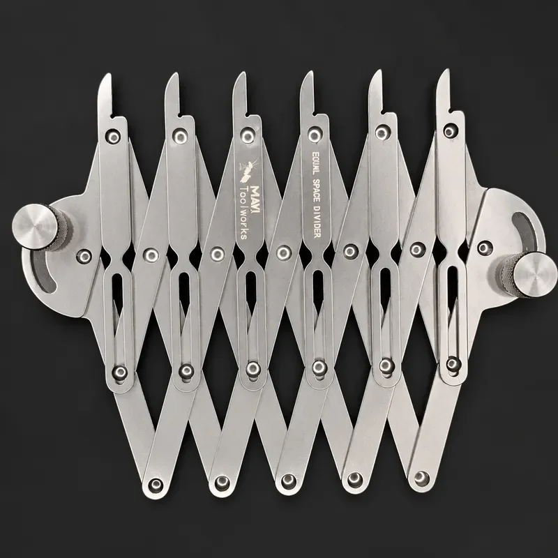 Woodworking Equal Space Divider Dovetail Joint Tool Precision Layout Gauge for Carpentry Cabinet Making Accurate Spacing