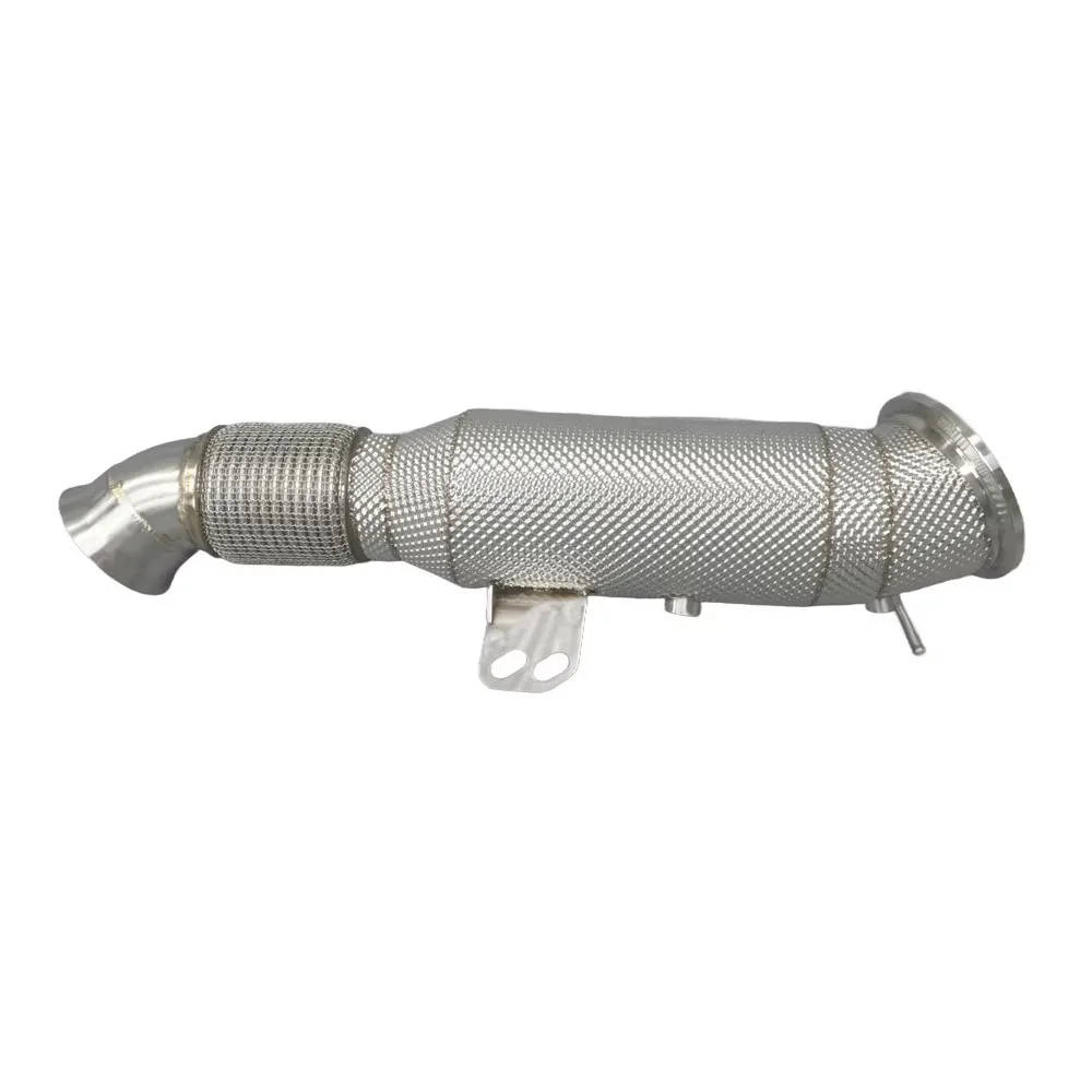

For BMW 2020-2022 X5 X6 3.0T G05 G06 High Performance 304 Stainless Steel Heat Shield Downpipe Three Way Catalytic Exhaust Pipes