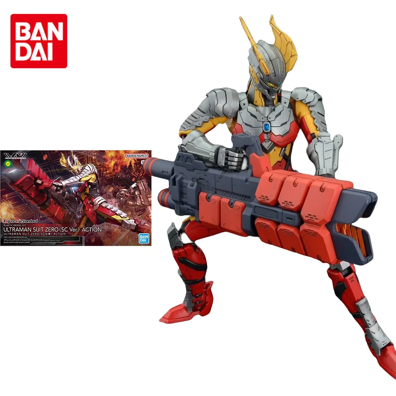 Bandai Original Anime Figure FIGUR-RISE FRS ULTRAMAN SUIT ZERO(SC Ver.）ACTION Action Figure Toys for Kids Gift Collectible Model