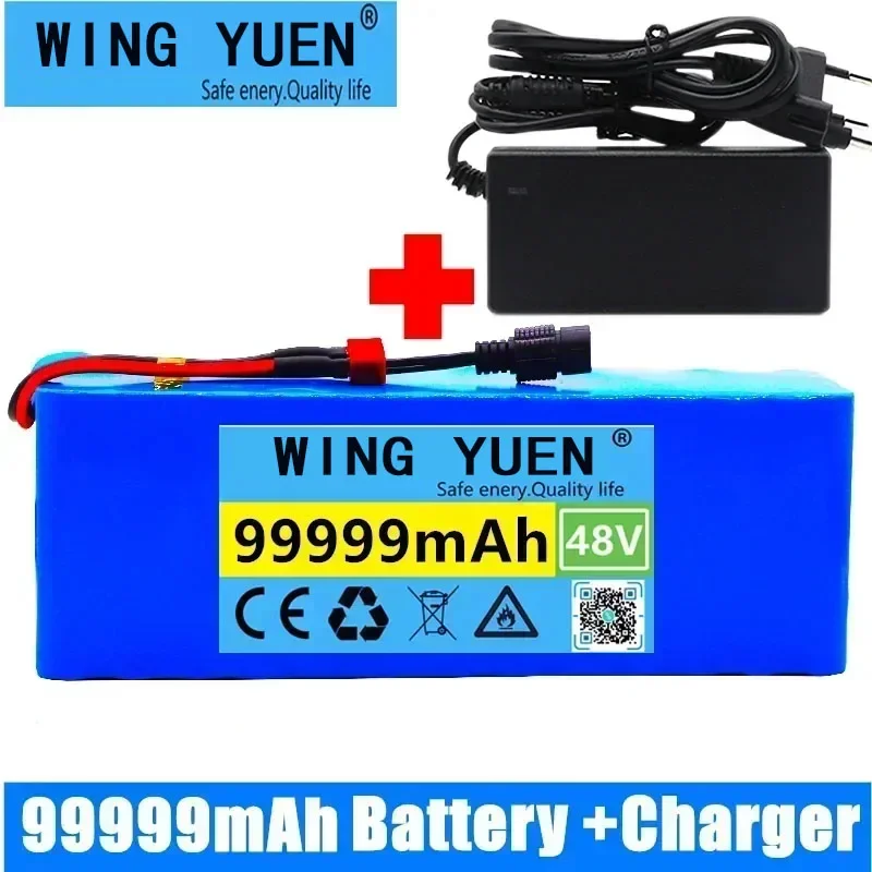 

48V lithium-ion battery 48V 99Ah 1000W 13S3P lithium-ion battery pack, suitable for 54.6V electric automatic power lithium batte