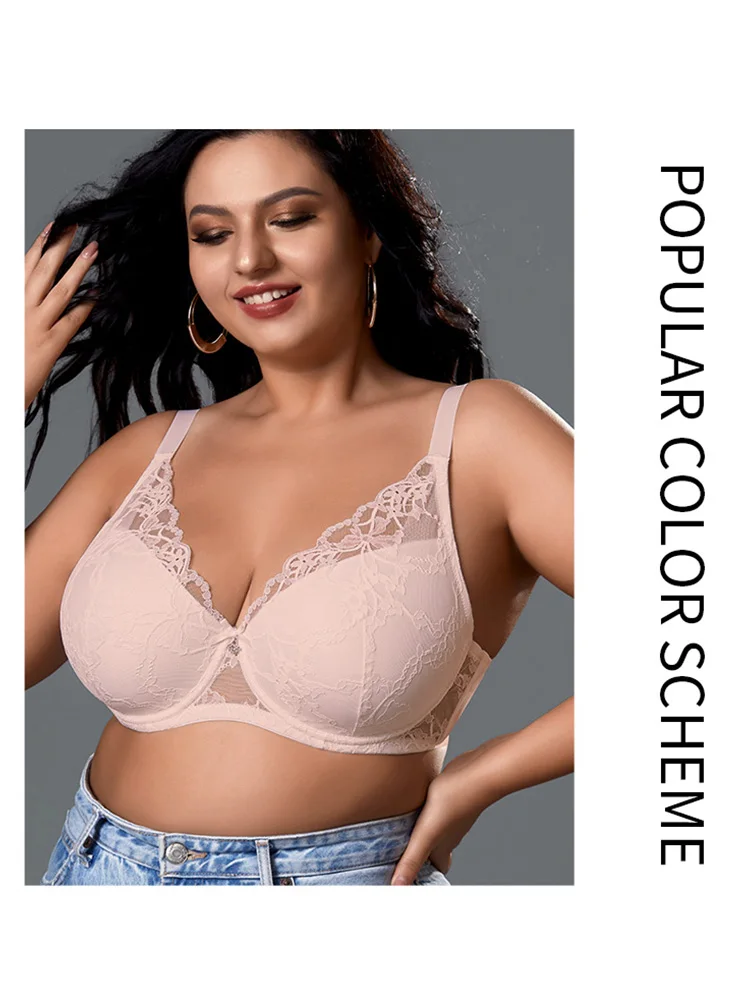New fashion bra French series big breasts sexy lace top push-up bra underwear brand thin bottom thick