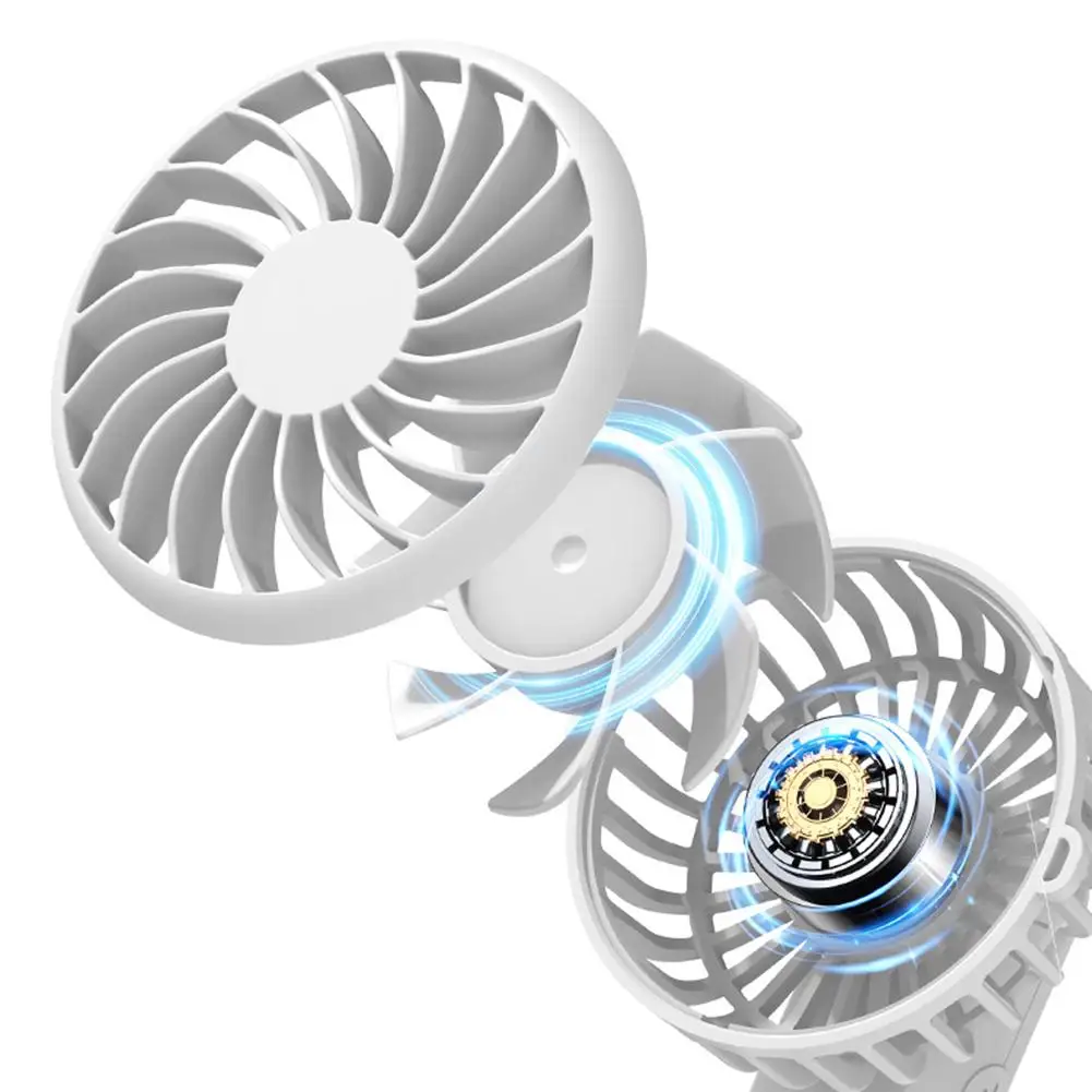 Adjustable Airflow Handheld Fan For Hot Weather Apricot Compact Battery Operated Fan 90 Adjustable Angle Compact Size