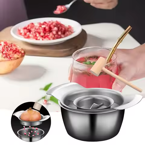 Stainless Steel Pomegranate Peeling Tool High Efficient Fruit Deseeder Easy Disassembly Fruit Deseeder Kitchen Practical Tool