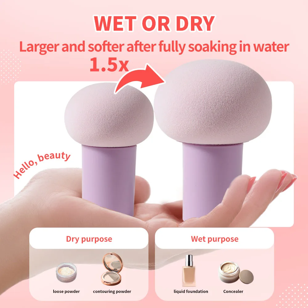 Dry and wet portable makeup egg, 2/4/10PCS, set and soft, suitable for all skin types, portable daily and travel necessities