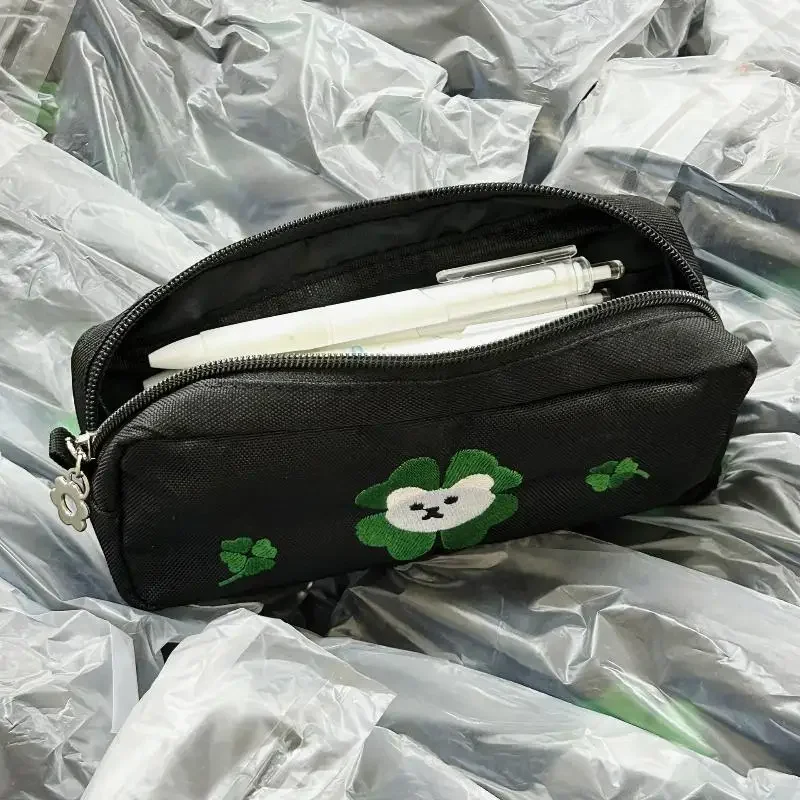 1Pcs Large Capacity Stationery Bag Cartoon Cute Cat Pencil Case Multi Functional Pen Bags Back To School Accessories Gift