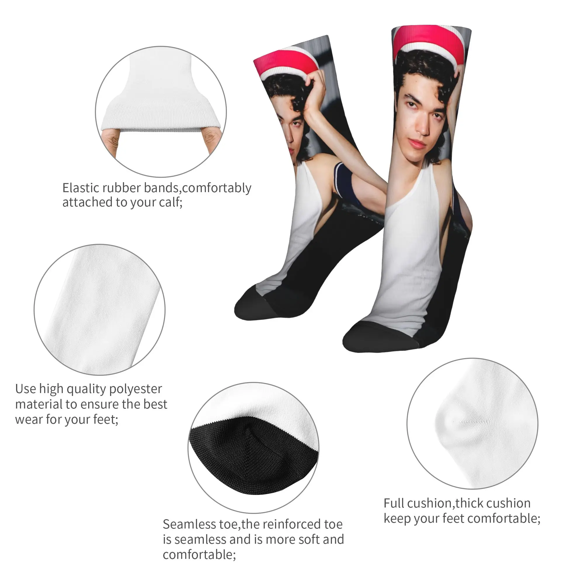 جوارب Conan Gray American Singer للجنسين للرجال، جوارب مريحة على الطراز القوطي، جوارب شتوية للجري ومضادة للانزلاق، هدية #6