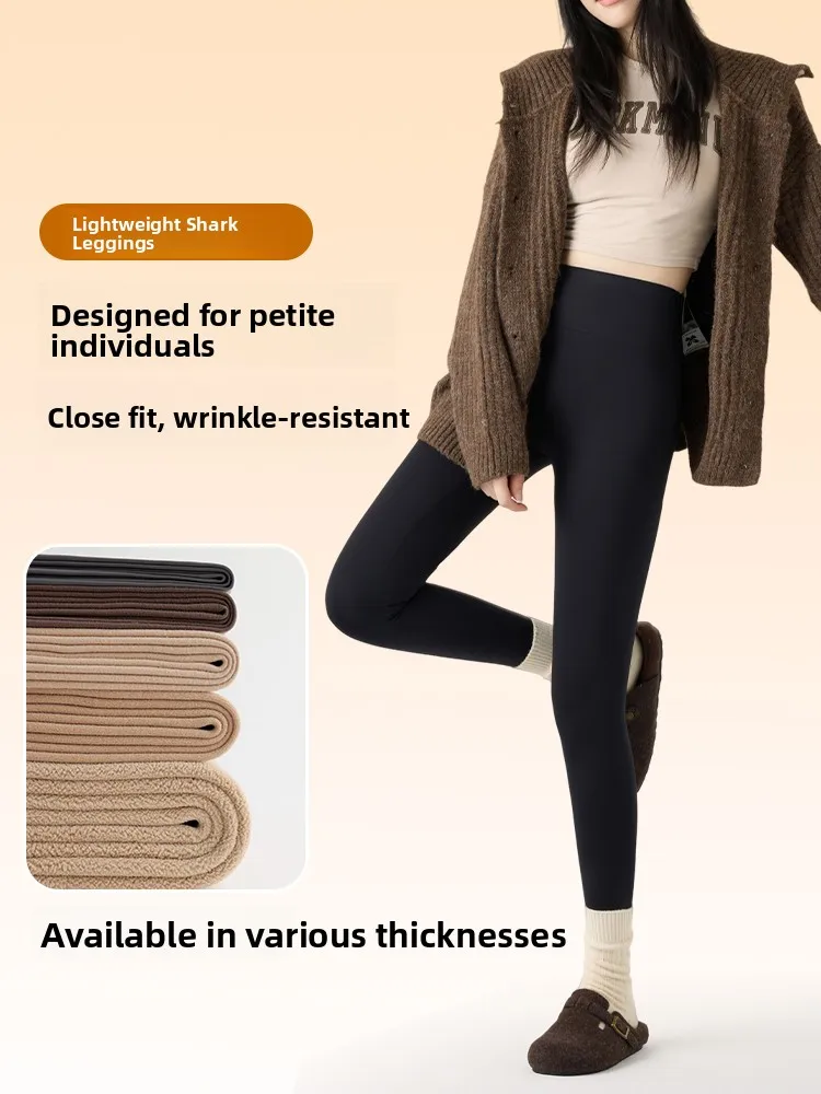 Pantalones de yoga adelgazantes Pantalones de piel de arca con forro de Fce de invierno para mujer Pantalones largos de cintura alta Fitn Nylon elástico alto y Sp...