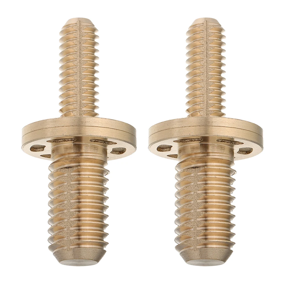 

2 Pcs Billiard Cue Accessories Stick Screws Part Pool Sticks Hardware Head Brass Connection Joint Billiards Connecting