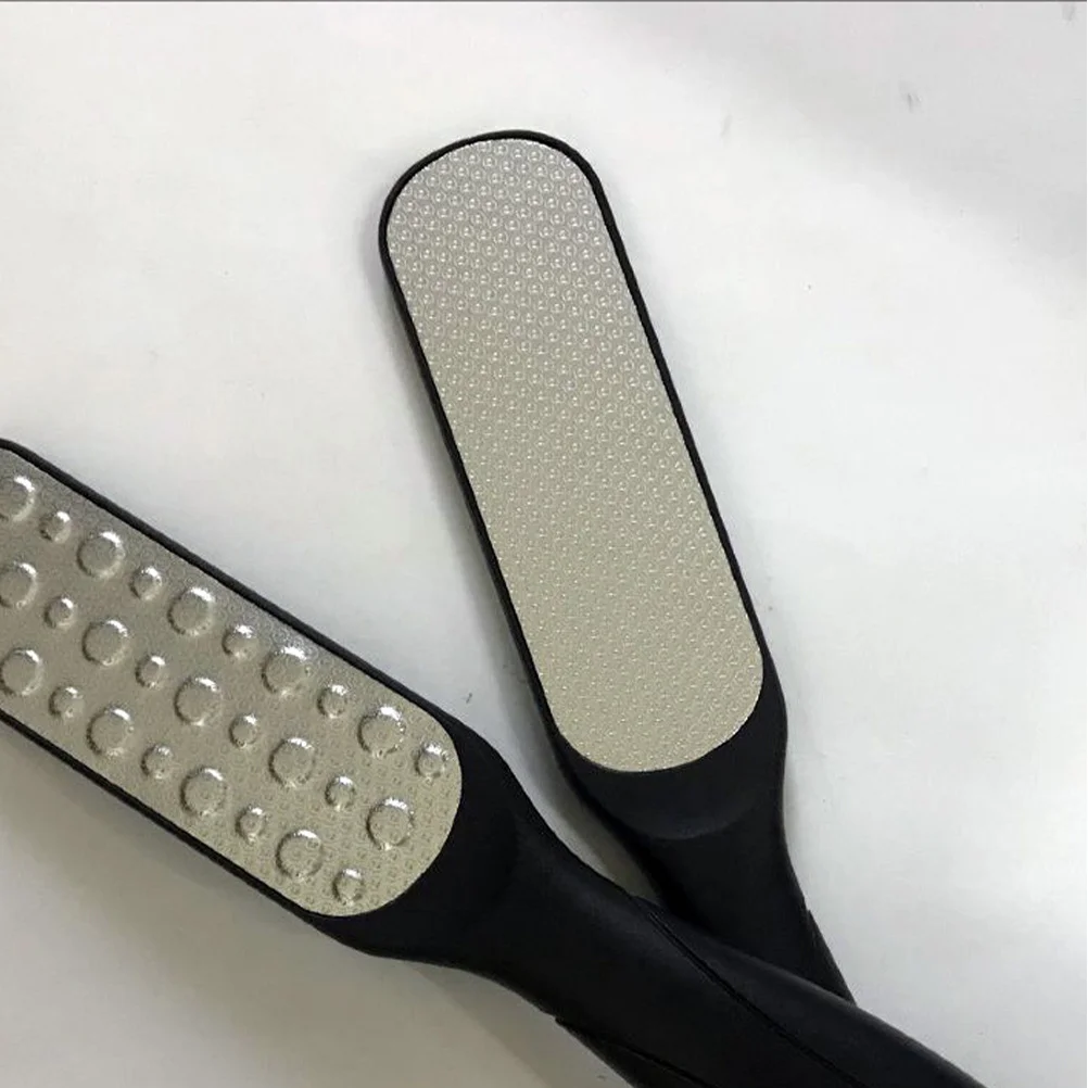 

2Pcs Foot Scraper Callus File Double Sided Exfoliating Dead Skin Remover Pedicure Care Tool Portable Black Foot Scraper
