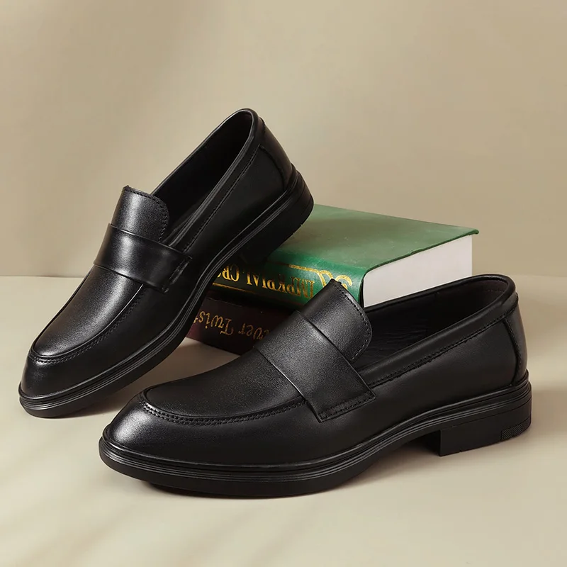 

High Quality Casual Business Shoes Men Leather Loafers Classic Men's Dress Shoes Formal Office Leather Brogues Shoes Male 38-44