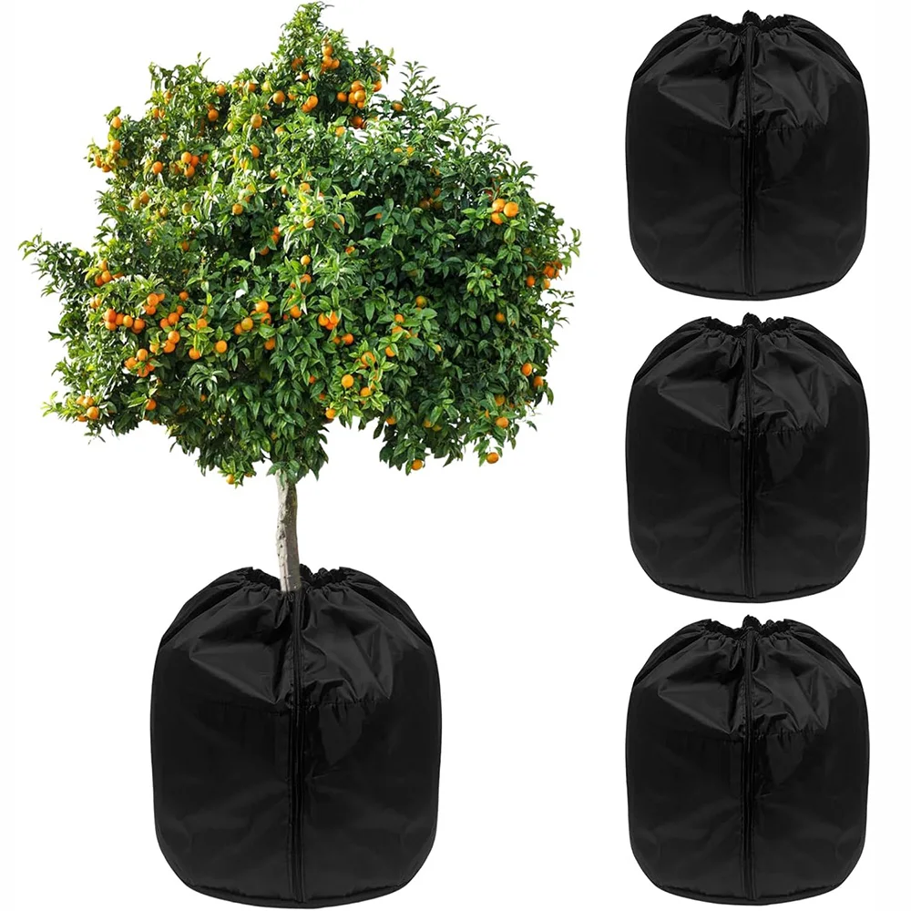 

Winter Plant Cover Frost Protection Bags Outdoor Garden Shrub Trees Potted Plant Protector Oxford Cloth Anti Freeze Warm Cover