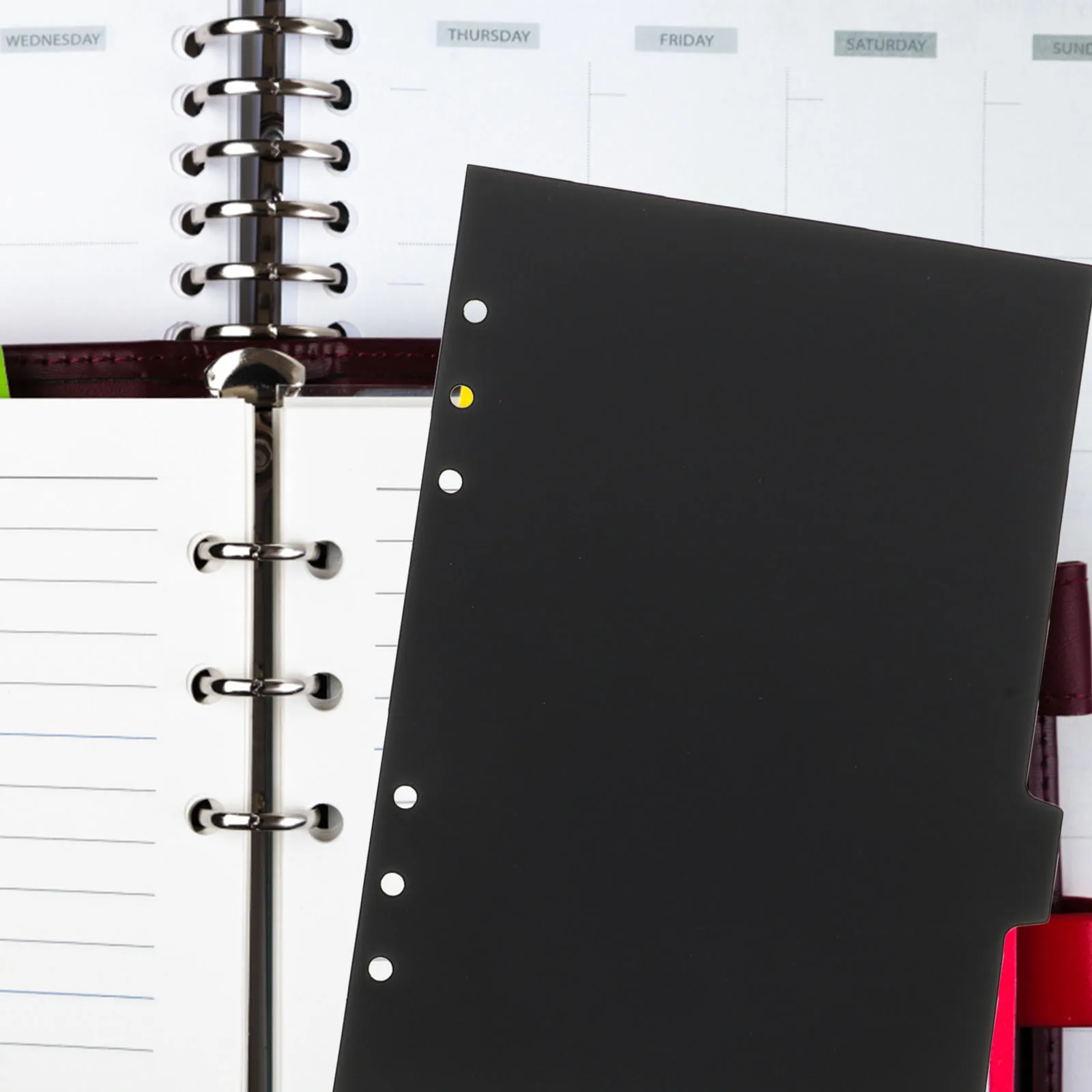 

14pcs Loose Leaf Notebook Dividers Index Tabs Separator Pages Plastic Binder Paper Colored Notepad Tab Dividers