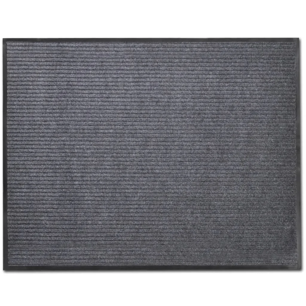 Fußmatten, 2 Stück, PVC, Grau, 90 x 60 cm, langlebig, stilvoll, Bodenteppich, rutschfeste Fußmatte für Balkon, Küche, Heimdekoration