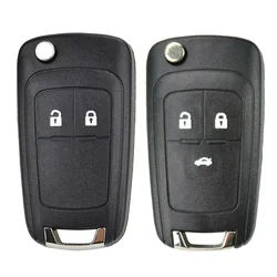 2/3 pulsanti Car Remote Key Shell Case Cover per Chevrolet Spark/Orlando/Aveo Flip chiave pieghevole Shell accessori di ricambio