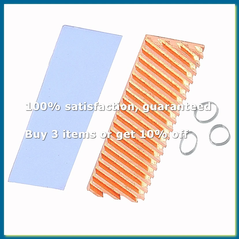 M.2 SSD NVMe Heat Sink M2 2280 Solid State Hard Disk Copper Heatsink Gasket with Thermal Silicone Pad PC Accessories-DTA9