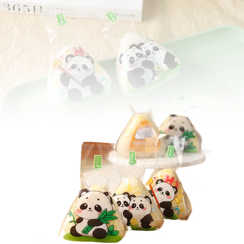Bolsa de embalaje desechable con bola de arroz triangular japonesa, bolsa para Sushi Nori Onigiri, molde para hacer Sushi, accesorios Bento, 50/100 Uds.