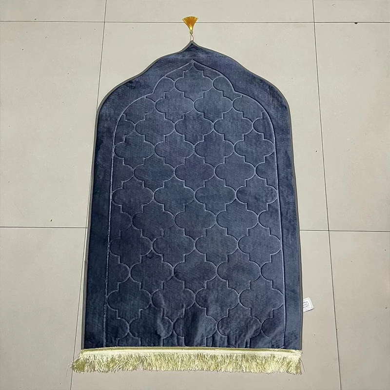 Thickened Prayer Blanket Soft Flannel Embossed Worship Mat Prayer Solid Colored Mat Carpet