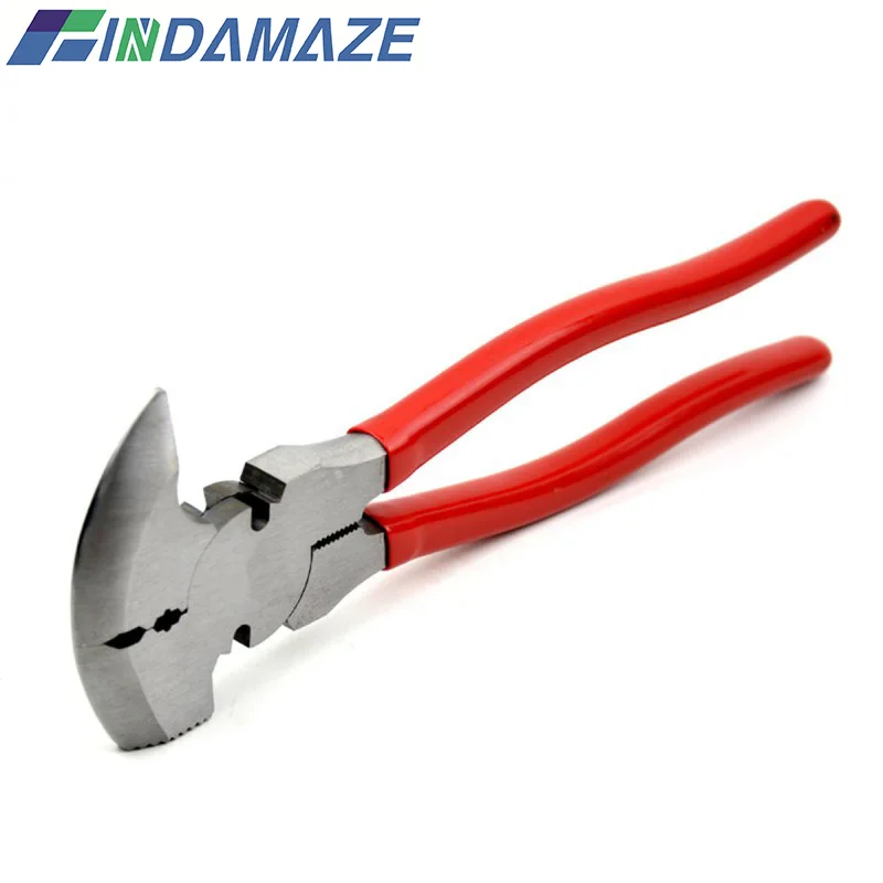 

10.5 inch fence pliers parallel jaw flexible wire pliers / wire pliers fencing hammer multifunction tool / claw nail pliers