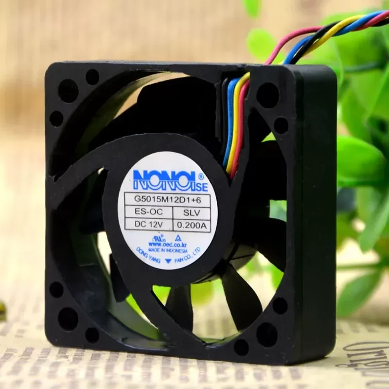 New NONOISE G5015M12D1 for Car Audio Cooling Fan 5015 with 6 pcs 12V 0.200A