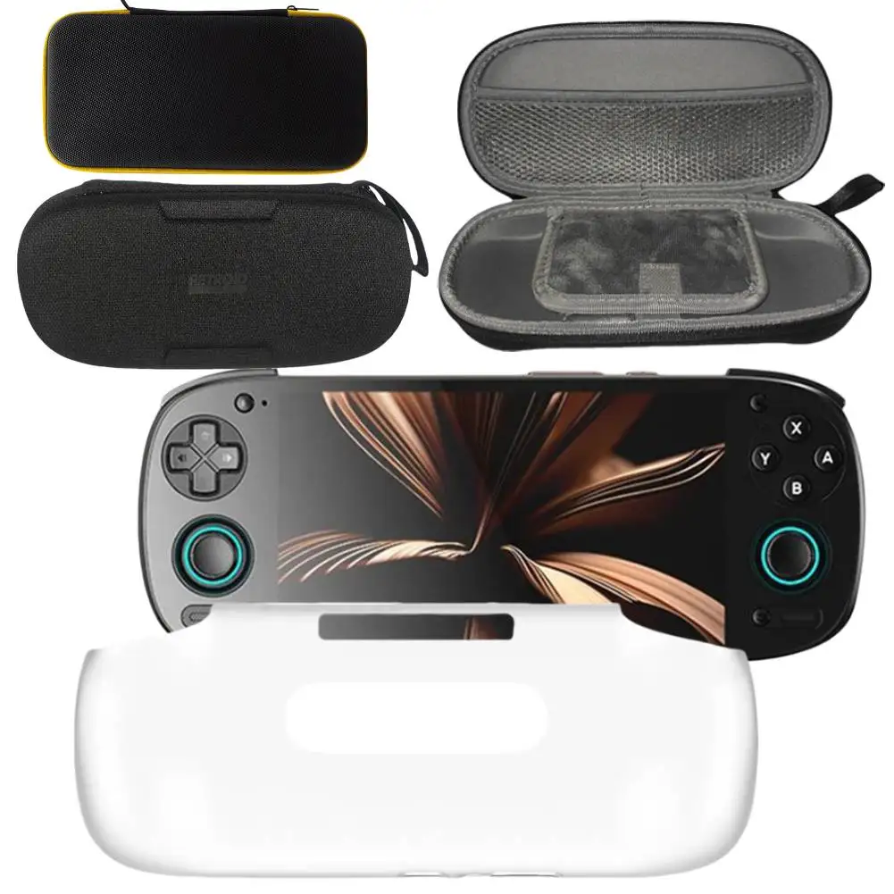 Retroid Pocket 5 用グリップ保護シェルケース滑り止め保護カバーケース Retroid Pocket 5 公式グリップスタンドホルダー