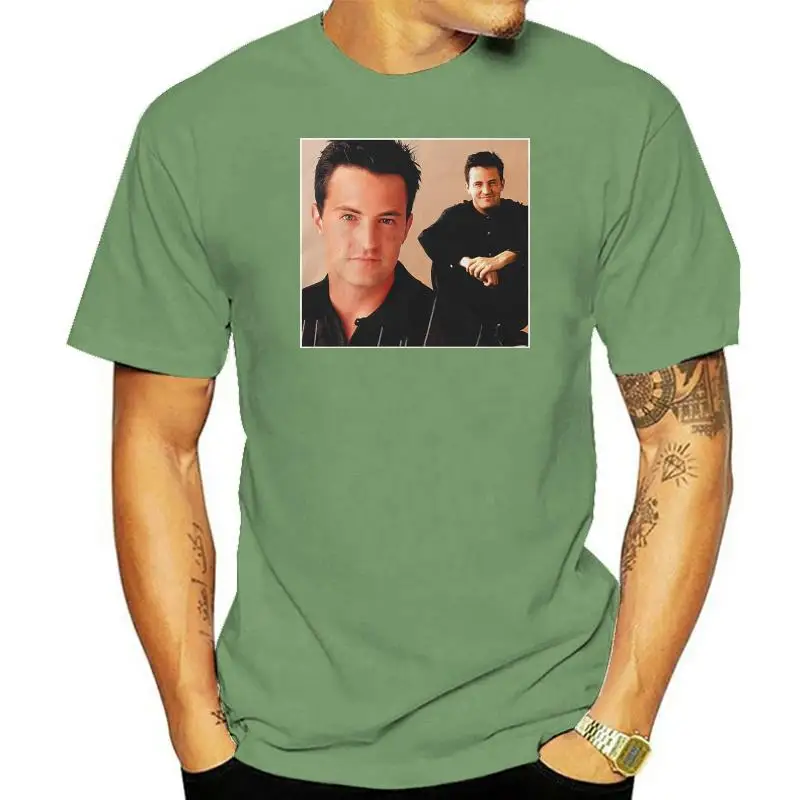 Chandler Bing Friends 90s Vintage Unisex Black Tshirt men t shirt